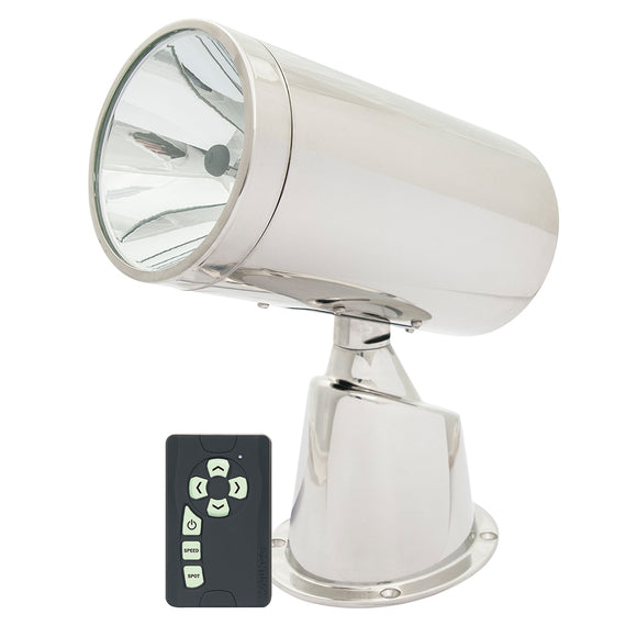 Marinco Wireless Stainless Steel Spotlight/Floodlight w/Remote [22150A] - Point Supplies Inc.