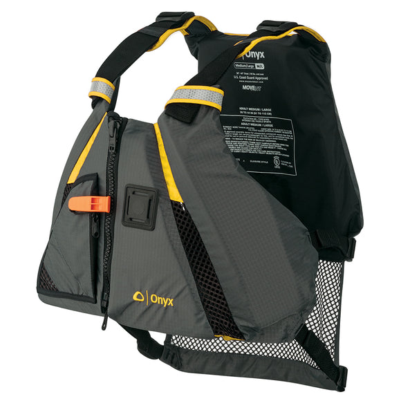 Onyx Movement Dynamic Paddle Sports Vest - Yellow/Grey - M/L [122200-300-040-18]