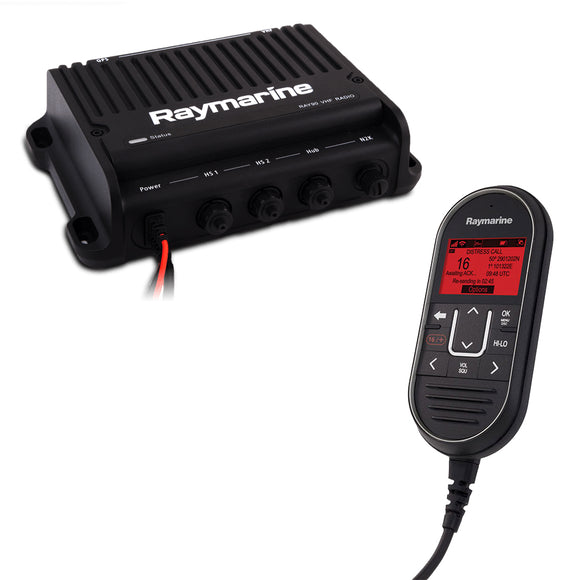 Raymarine Ray91 Modular Dual-Station VHF Black Box Radio System w/AIS [E70493] - Point Supplies Inc.