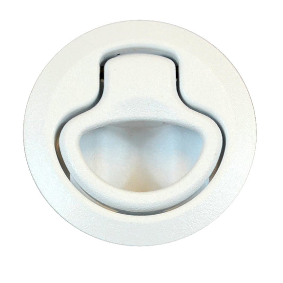 Southco Flush Pull Latch - Push To Close - Medium - White [M1-61-1] - Point Supplies Inc.