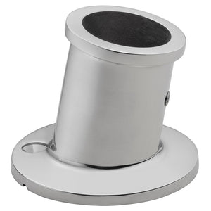 Whitecap Top-Mounted Flag Pole Socket - Stainless Steel - 1" ID [6147] - point-supplies.myshopify.com