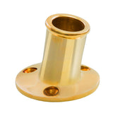 Whitecap Top-Mounted Flag Pole Socket Polished Brass - 3-4" ID [S-5001B] - point-supplies.myshopify.com