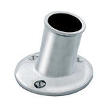 Whitecap Top-Mounted Flag Pole Socket CP-Brass - 1" ID [S-5002] - point-supplies.myshopify.com