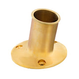 Whitecap Top-Mounted Flag Pole Socket Polished Brass - 1" ID [S-5002B] - point-supplies.myshopify.com