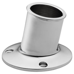Whitecap Top-Mounted Flag Pole Socket - CP-Brass - 1-1-4" ID [S-5003] - point-supplies.myshopify.com