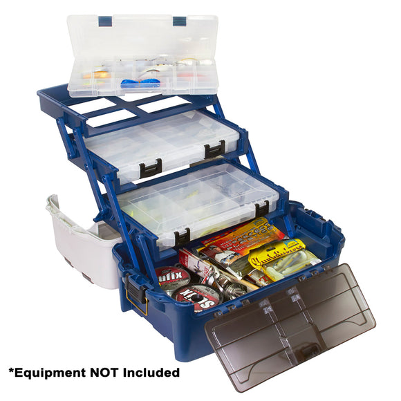 Plano Hybrid Hip 3-Stowaway Tackle Box 3700 - Blue [723700] - Point Supplies Inc.