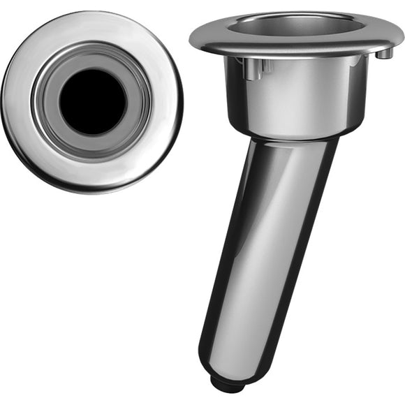 Mate Series Elite Screwless Stainless Steel 15 Rod  Cup Holder - Drain - Round Top [C1015DS] - Point Supplies Inc.