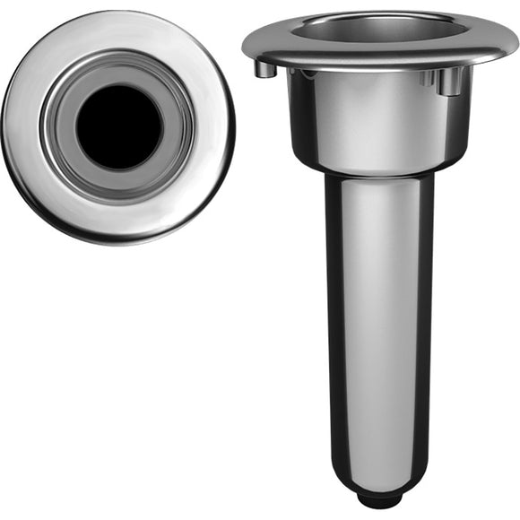 Mate Series Elite Screwless Stainless Steel 0 Rod  Cup Holder - Drain - Round Top [C1000DS] - Point Supplies Inc.