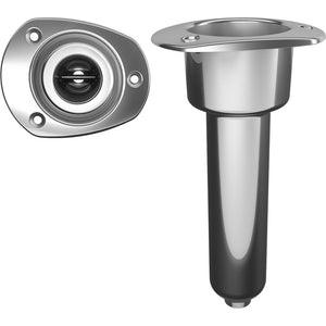 Mate Series Stainless Steel 0 Rod  Cup Holder - Drain - Oval Top [C2000D] - Point Supplies Inc.
