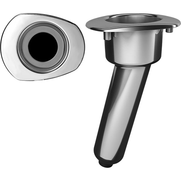 Mate Series Elite Screwless Stainless Steel 15 Rod  Cup Holder - Drain - Oval Top [C2015DS] - Point Supplies Inc.