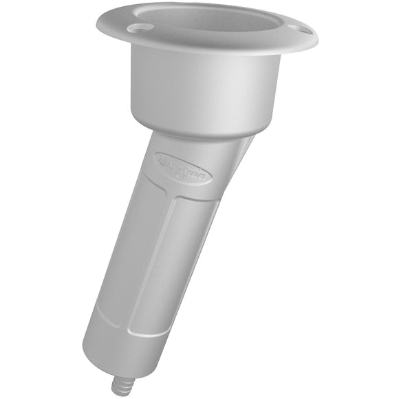 Mate Series Plastic 15 Rod  Cup Holder - Drain - Round Top - White [P1015DW] - Point Supplies Inc.