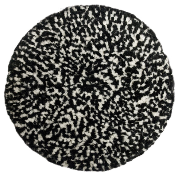 Presta Wool Compounding Pad - Black  White Heavy Cut - *Case of 12* [890146CASE] - Point Supplies Inc.