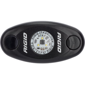 RIGID Industries A-Series Black Low Power LED Light - Single - Amber [480343] - Point Supplies Inc.