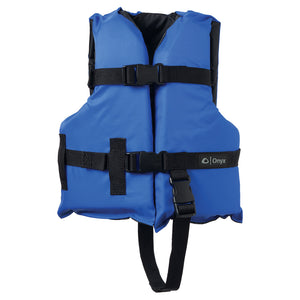 Onyx Nylon General Purpose Life Jacket - Child 30-50lbs - Blue [103000-500-001-12] - Point Supplies Inc.