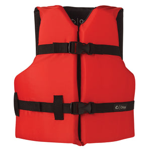 Onyx Nylon General Purpose Life Jacket - Youth 50-90lbs - Red [103000-100-002-12] - Point Supplies Inc.