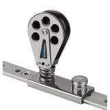 Schaefer Spring Loaded/Lined Slide/Stainless Steel f/1-1/4" T-Track [705-92] - Point Supplies Inc.