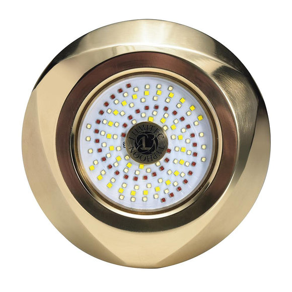 Lumitec Typhoon Underwater Bronze Thru-Hull LED Light - RGBW Spectrum [101449] - Point Supplies Inc.