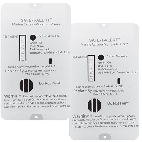 Safe-T-Alert FX-4 Carbon Monoxide Alarm - 2-Pack [FX-4MARINE2-PACK] - Point Supplies Inc.
