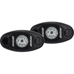 RIGID Industries A-Series Black Low Power LED Light Pair - Amber [482343] - Point Supplies Inc.