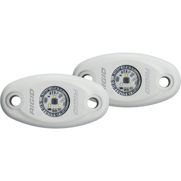 RIGID Industries A-Series White Low Power LED Light Pair - Cool White [482153] - Point Supplies Inc.