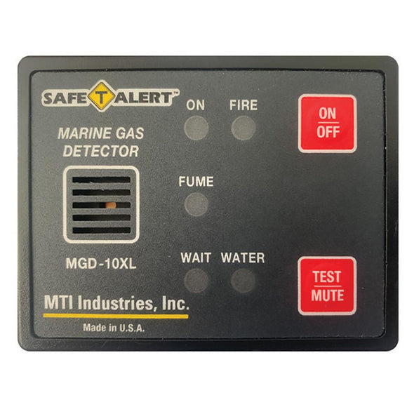 Safe-T-Alert Gas Vapor Alarm Fume, Fire, Bilge Water - Black Surface Mount [MGD-10XL] - Point Supplies Inc.