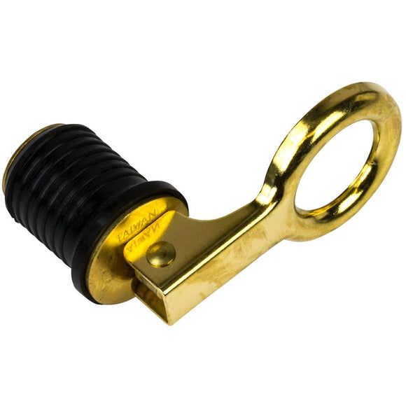 Sea-Dog Brass Snap Handle Drain Plug - 1-1/4