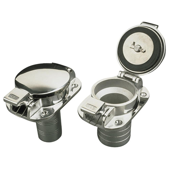 Sea-Dog Stainless Steel Flip Top Deck Fill - Gas - 1-1/2