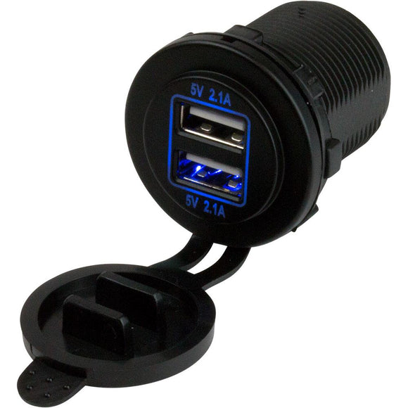 Sea-Dog Dual USB Power Socket [426515-1] - Point Supplies Inc.
