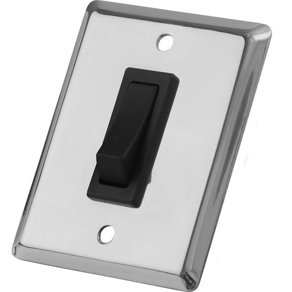 Sea-Dog Single Gang Wall Switch - Stainless Steel [403010-1] - Point Supplies Inc.
