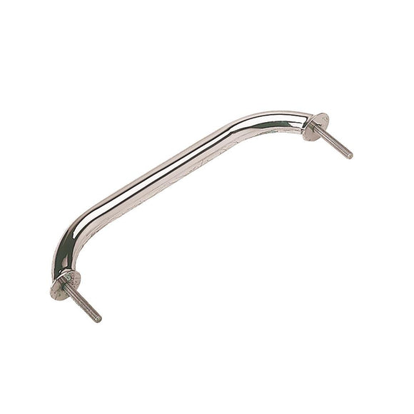 Stainless Steel Stud Mount Flanged Hand Rail w/Mounting Flange - 12
