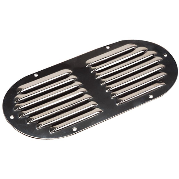 Sea-Dog Stainless Steel Louvered Vent - Oval - 9-1/8