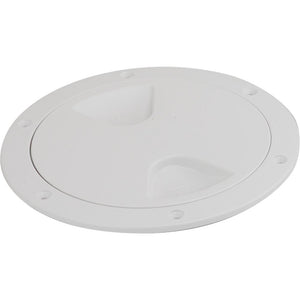 Sea-Dog Screw-Out Deck Plate - White - 4" [335740-1] - Point Supplies Inc.