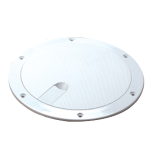 Sea-Dog Pop-Out Textured Deck Plate - White - 6" [336262-1] - Point Supplies Inc.