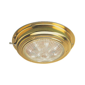 Sea-Dog Brass LED Dome Light - 5" Lens [400208-1] - Point Supplies Inc.