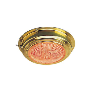 Sea-Dog Brass LED Day/Night Dome Light - 5" Lens [400358-1] - Point Supplies Inc.