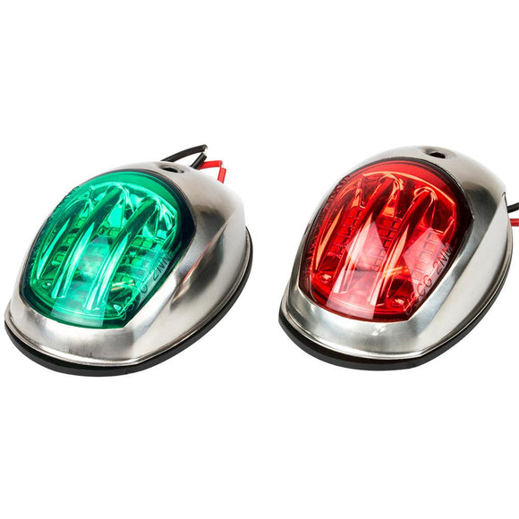 Sea-Dog Stainless Steel LED Navigation Lights - Port  Starboard [400070-1] - Point Supplies Inc.