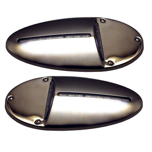 Innovative Lighting LED Docking Light- Mirrored Stainless Steel - Pair [585-0220-7] - Point Supplies Inc.