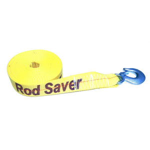 Rod Saver Heavy-Duty Winch Strap Replacement - Yellow - 2" x 20 [WSY20] - Point Supplies Inc.