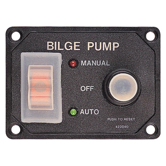 Sea-Dog Splash Guard Bilge Pump Panel w/Circuit [423046-1] - Point Supplies Inc.