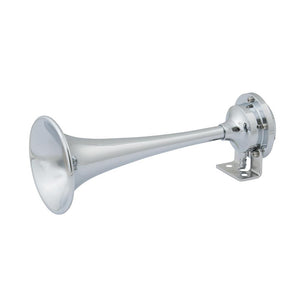 Marinco 12V Chrome Plated Single Trumpet Mini Air Horn [10107] - Point Supplies Inc.