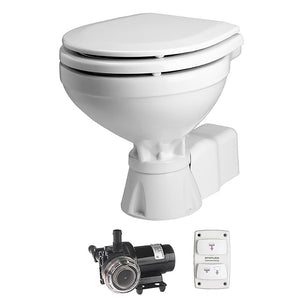 Johnson Pump AquaT Toilet Silent Electric Compact - 12V w/Pump [80-47231-01] - Point Supplies Inc.