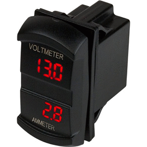 Sea-Dog Dual Volt/Amp Meter Rocker Style Switch [421645-1] - Point Supplies Inc.