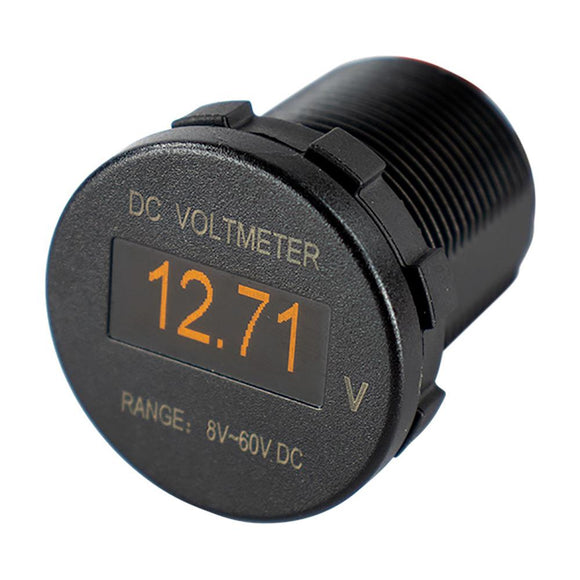 Sea-Dog OLED Voltmeter - Round [421600-1] - Point Supplies Inc.