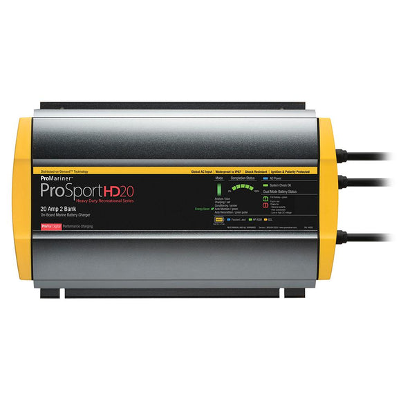 ProMariner ProSportHD 20 Gen 4 - 20 Amp - 2 Bank Battery Charger [44020] - Point Supplies Inc.