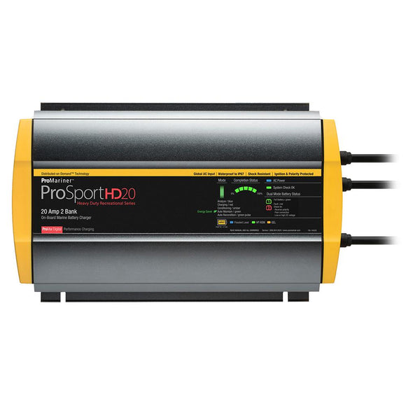 ProMariner ProSportHD 20 Global Gen 4 - 20 Amp - 2 Bank Battery Charger [44028] - Point Supplies Inc.