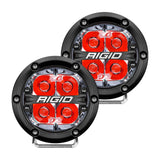 RIGID Industries 360-Series 4" LED Off-Road Spot Beam w/Red Backlight - Black Housing [36112] - Point Supplies Inc.