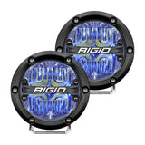 RIGID Industries 360-Series 4" LED Off-Road Fog Light Drive Beam w/Blue Backlight - Black Housing [36119] - Point Supplies Inc.