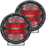 RIGID Industries 360-Series 6" LED Off-Road Fog Light Drive Beam w/Red Backlight - Black Housing [36205] - Point Supplies Inc.