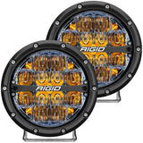 RIGID Industries 360-Series 6" LED Off-Road Fog Light Drive Beam w/Amber Backlight - Black Housing [36206] - Point Supplies Inc.