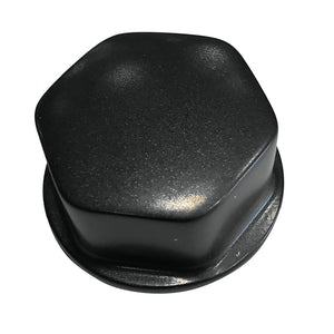 Schmitt  Ongaro Faux Center Nut Black w/1/2"  5/8" M12 Base f/Cast Steering Wheels [CAP030B] - Point Supplies Inc.